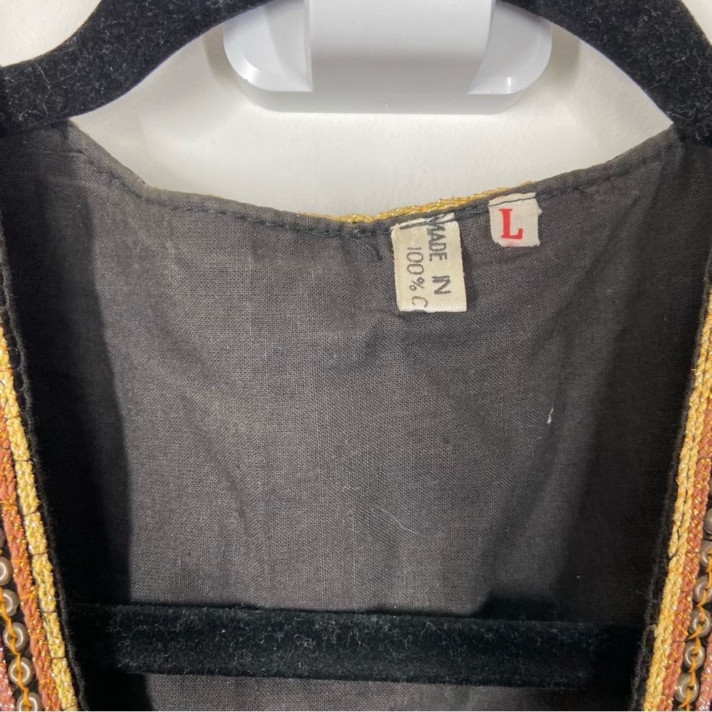 Vintage Vest Elephants Sequin Party Statement - Picture 8 of 10